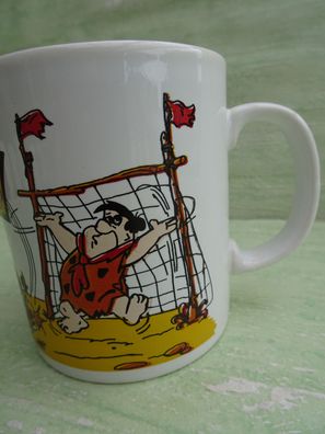 Alter (C) 1986 Hanna Barbera Fred Feuerstein Bedrock Games Tasse Becher England