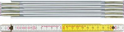 Gliedermaßstab 9802 L.2m B.16mm mm/ cm EG III Buche weiß-gelb BMI