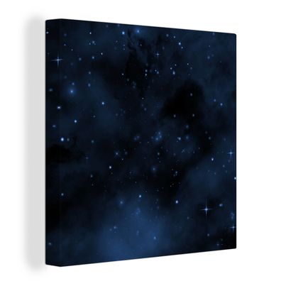 Leinwandbilder - Wanddeko 20x20 cm Nacht - Universum - Sternenhimmel (Gr. 20x20 cm)