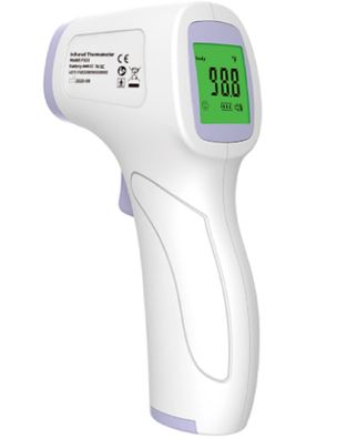 Infrarot Fieberthermometer mit LCD Display Thermometer Temperatur kontaktlos messe...