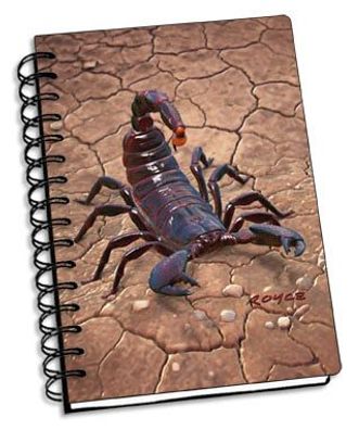 3D Notizbuch Skorpion