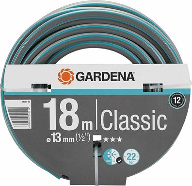 Gardena 18001-20 Classic Schlauch 13 mm Gartenschlauch Bewässern Garten 18m
