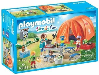 Playmobil Family Fun 70089 Familien-Camping Spielzeug Spielset Ab 4 Jahren