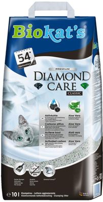 Biokat's Diamond Care Classic Katzenstreu Klumpstreu mit Aktivkohle 10 Liter