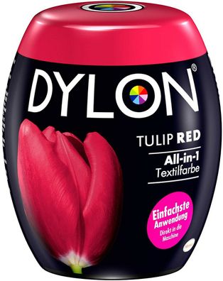 Dylon Tulip Red All-In-1 Textilfarbe Umfärben in der Waschmaschine 350 g