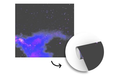 Tapete Fototapete - 280x280 cm Sternenhimmel - Sonne - Universum (Gr. 280x280 cm)