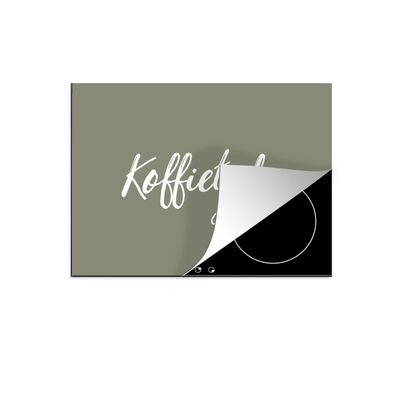 Herdabdeckplatte 70x52 cm Zitate - Kaffee - Sprichwörter - Kaffeezeit