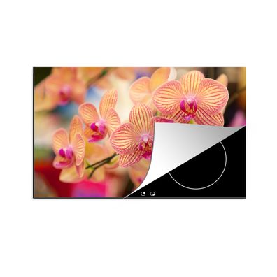Herdabdeckplatte 85x52 cm Pflanze - Orchidee - Blumen - Rosa - Flora