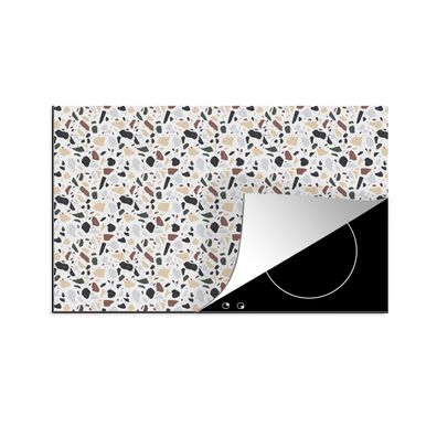 Herdabdeckplatte 90x52 cm Textur - Terazzo - Muster