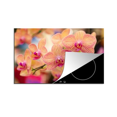 Herdabdeckplatte 80x52 cm Pflanze - Orchidee - Blumen - Rosa - Flora