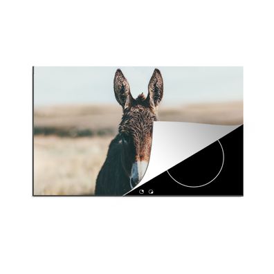 Herdabdeckplatte 85x52 cm Esel - Porträt - Tier
