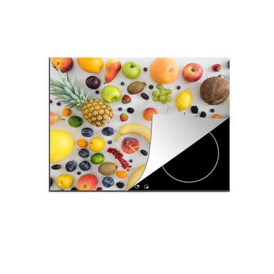 Herdabdeckplatte 60x52 cm Regenbogen - Obst - Sommer - Jahreszeiten