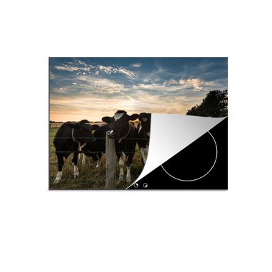 Herdabdeckplatte 60x52 cm Kühe - Tiere - Bauernhof