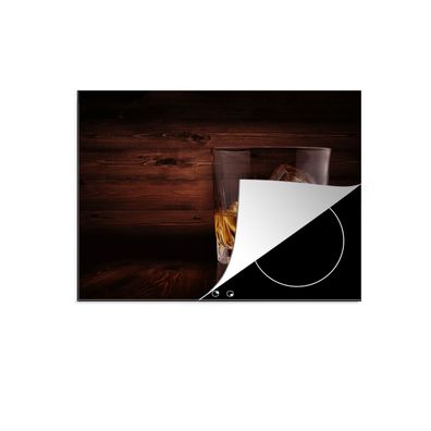 Herdabdeckplatte 65x52 cm Whiskey - Alkohol - Glas