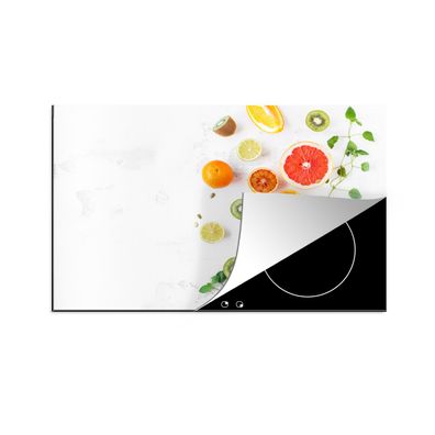 Herdabdeckplatte 78x52 cm Zitrusfrüchte - Regenbogen - Obst - Sommer - Gesund