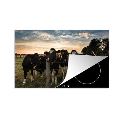Herdabdeckplatte 90x52 cm Kühe - Tiere - Bauernhof