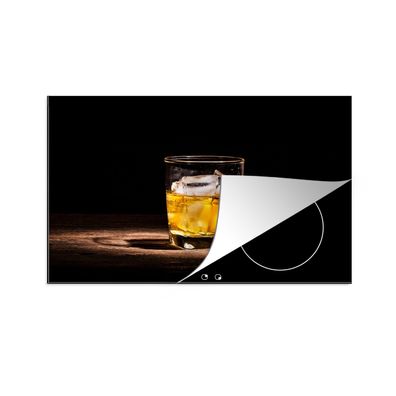 Herdabdeckplatte 85x52 cm Whiskey - Alkohol - Glas