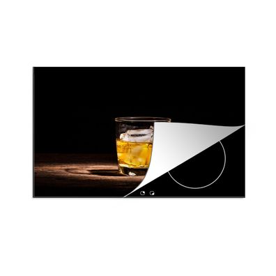 Herdabdeckplatte 78x52 cm Whiskey - Alkohol - Glas