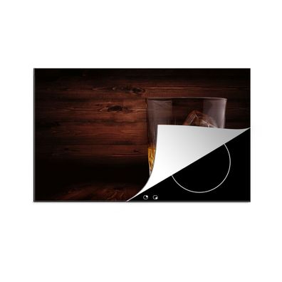 Herdabdeckplatte 90x52 cm Whiskey - Alkohol - Glas