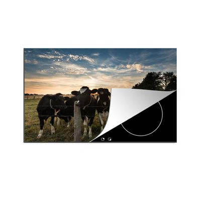 Herdabdeckplatte 78x52 cm Kühe - Tiere - Bauernhof