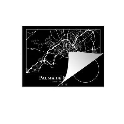 Herdabdeckplatte 65x52 cm Karte - Stadtplan - Palma de Mallorca - Karte
