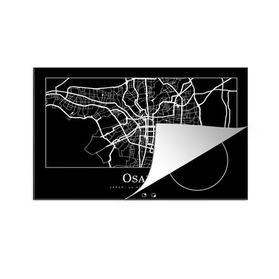 Herdabdeckplatte 80x52 cm Karte - Osaka - Stadtplan