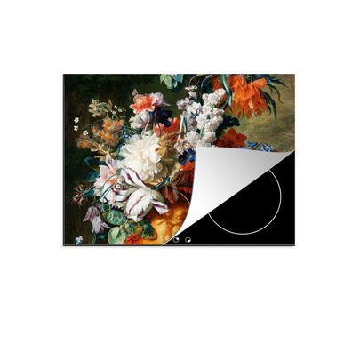 Herdabdeckplatte 65x52 cm Kunst - Alte Meister - Blumenstrauß in einer Urne