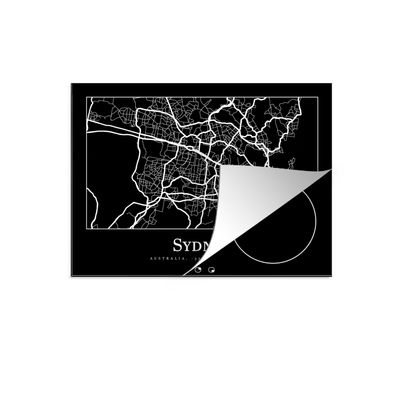 Herdabdeckplatte 70x52 cm Karte - Sydney - Stadtplan