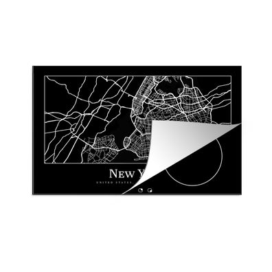 Herdabdeckplatte 78x52 cm Karte - New York - Stadtplan - Karte
