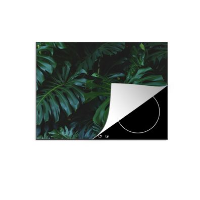 Herdabdeckplatte 65x52 cm Monstera - Blätter - Tropisch - Dschungel