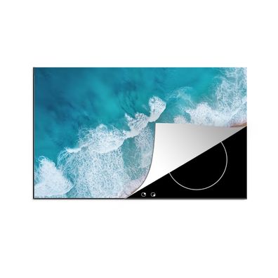 Herdabdeckplatte 78x52 cm Strand - Wasser - Meer