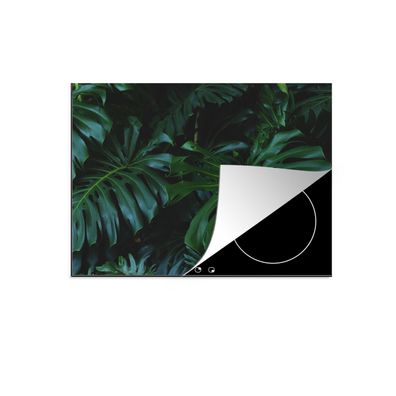 Herdabdeckplatte 75x52 cm Monstera - Blätter - Tropisch - Dschungel
