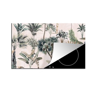 Herdabdeckplatte 90x52 cm Blätter - Monstera - Dschungel - Tropisch