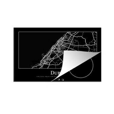 Herdabdeckplatte 80x52 cm Dubai Stadtplan - Karte