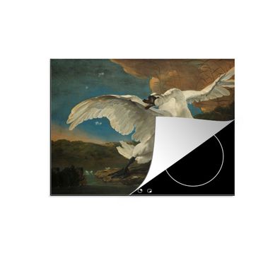 Herdabdeckplatte 60x52 cm Schwan - Alte Meister - Jan Asselijn