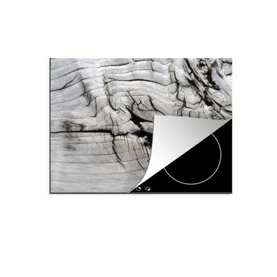 Herdabdeckplatte 75x52 cm Nerf - Weiß - Holz - Baumstamm