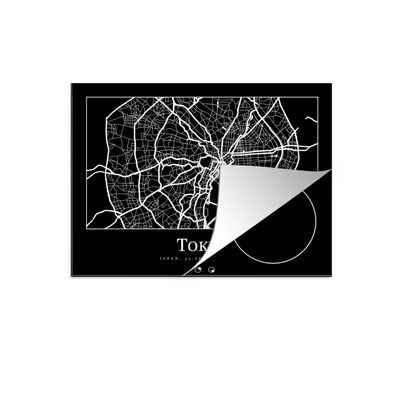 Herdabdeckplatte 75x52 cm Karte - Tokio - Stadtplan - Karte