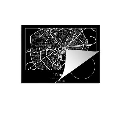Herdabdeckplatte 65x52 cm Karte - Tokio - Stadtplan - Karte