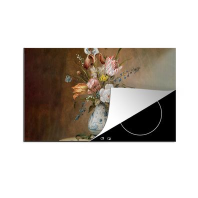 Herdabdeckplatte 85x52 cm Alte Meister - Blumen - Balthasar van der Ast