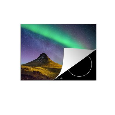 Herdabdeckplatte 60x52 cm Aurora - Nordlichter - Nacht