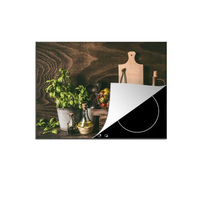 Herdabdeckplatte 60x52 cm Gemüse - Kochen - Rustikal - Stilleben