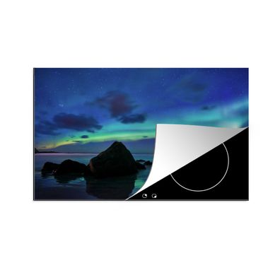 Herdabdeckplatte 78x52 cm Himmel - Landschaft - Polarlicht