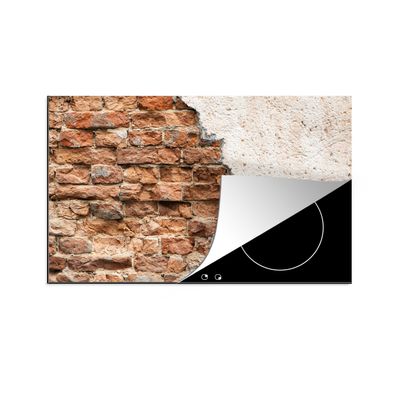 Herdabdeckplatte 85x52 cm Gips - Wand - Ziegel