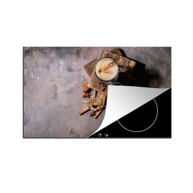 Herdabdeckplatte 85x52 cm Loser Tee - Milch - Zimt