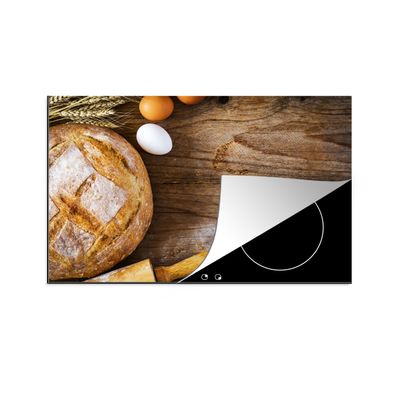 Herdabdeckplatte 90x52 cm Brot - Eier - Küche