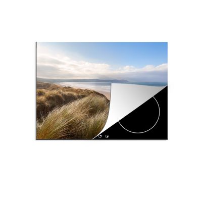 Herdabdeckplatte 70x52 cm Düne - Strand - Wasser