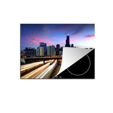 Herdabdeckplatte 70x52 cm Stadt - Verkehr - USA