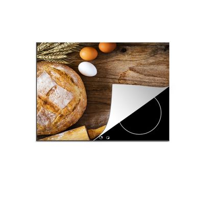 Herdabdeckplatte 60x52 cm Brot - Eier - Küche