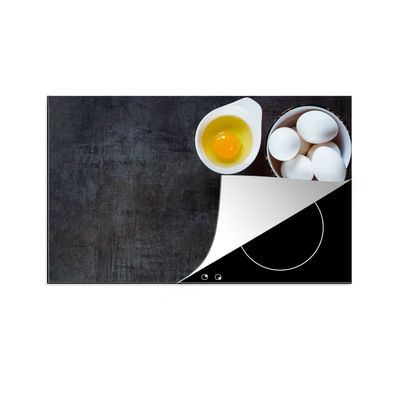 Herdabdeckplatte 85x52 cm Eier - Brauner Zucker - Kochen