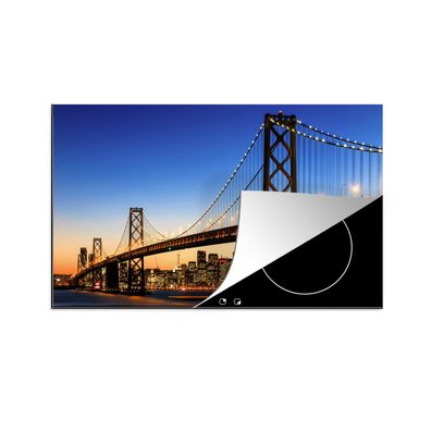 Herdabdeckplatte 85x52 cm Brücke - San Francisco - Skyline